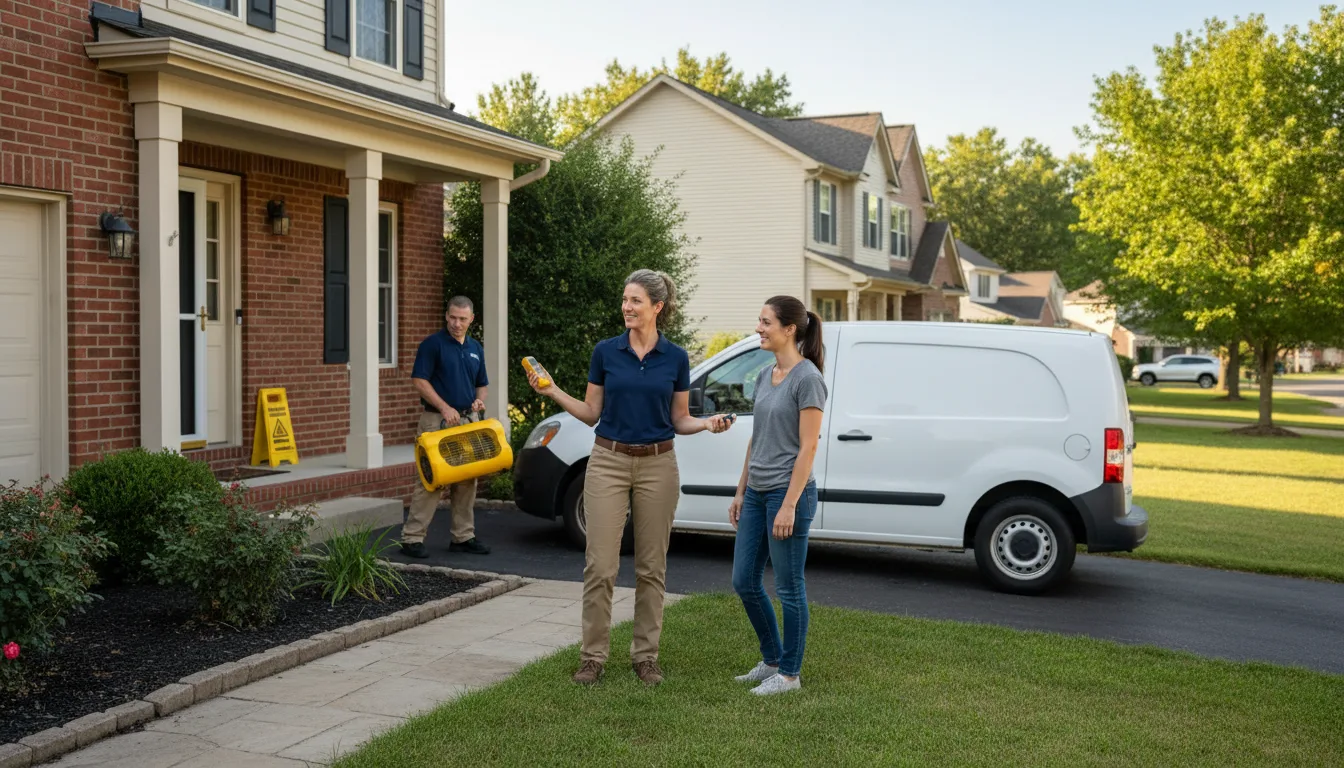 Residential water damage restoration in Reddick, FL